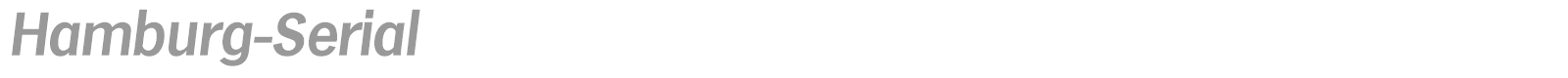 Hamburg-Serial font preview