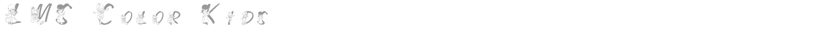 LMS Color Kids font preview