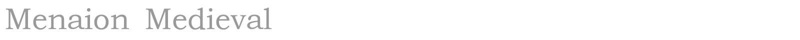 Menaion Medieval font preview