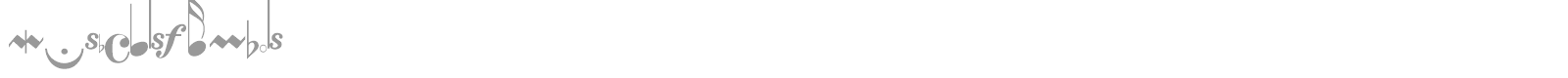 MusicalSymbols font preview