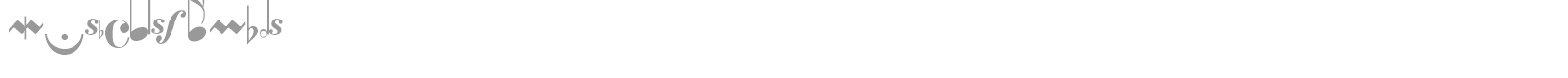 MusicalSymbols font preview