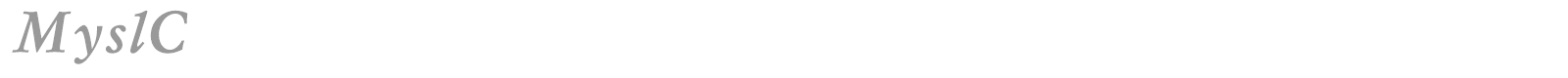 MyslC font preview