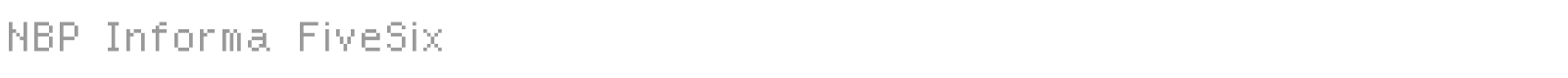NBP Informa FiveSix font preview