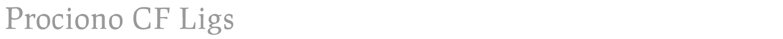 Prociono CF Ligs font preview