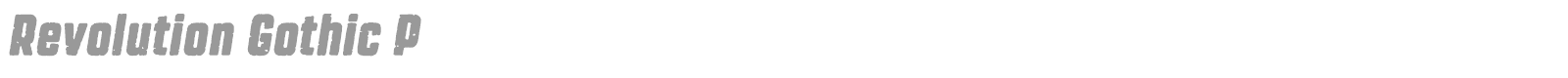 Revolution Gothic P font preview