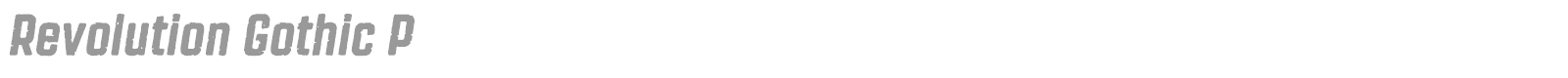 Revolution Gothic P font preview
