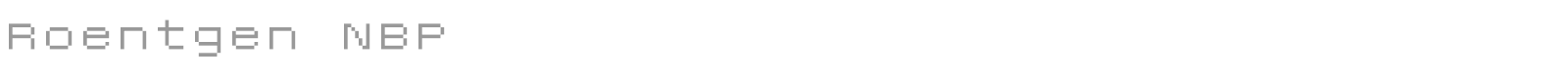 Roentgen NBP font preview