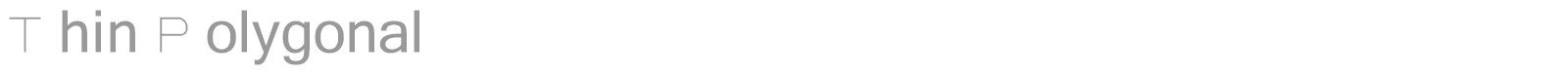 Thin Polygonal font preview