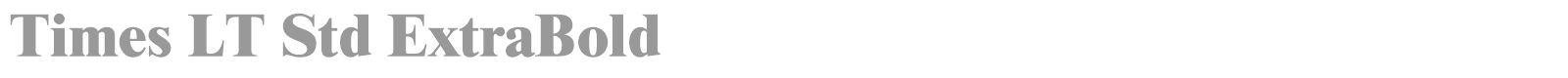 Times LT Std font preview