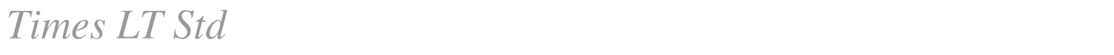 Times LT Std font preview