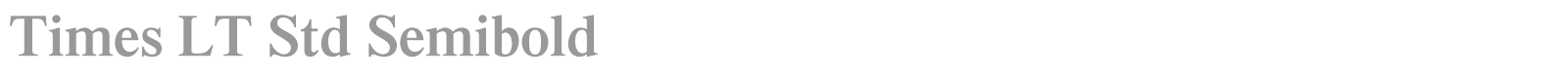 Times LT Std font preview