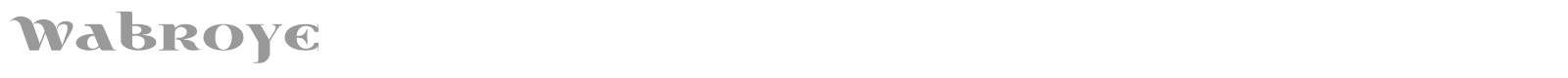 Wabroye font preview