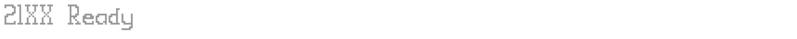 21XX Ready font preview