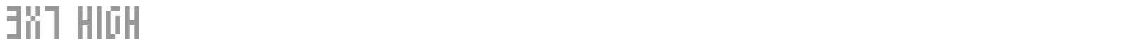 3x7 High font preview