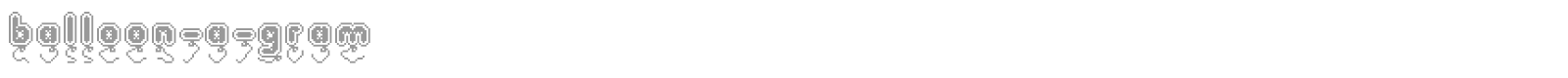balloon-a-gram font preview