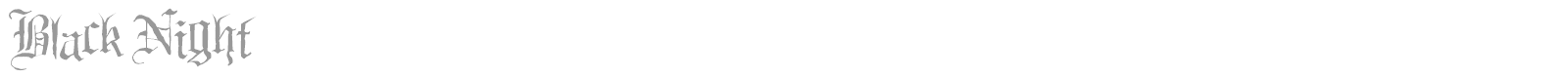 Black Night font preview