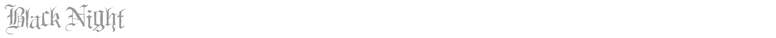 Black Night font preview