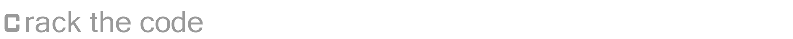 Crack the code font preview