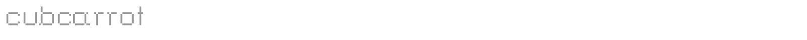 cubcarrot font preview