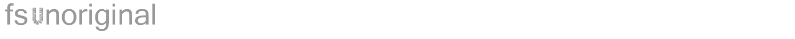 fs Unoriginal font preview