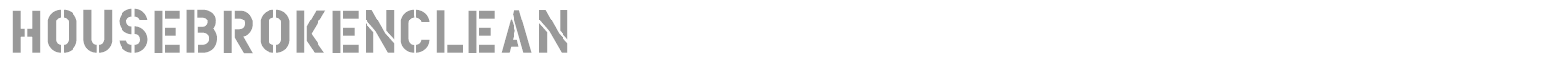 HouseBrokenClean font preview