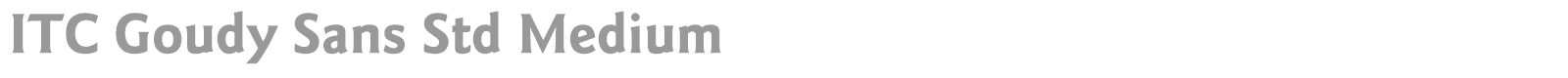 ITC Goudy Sans Std font preview