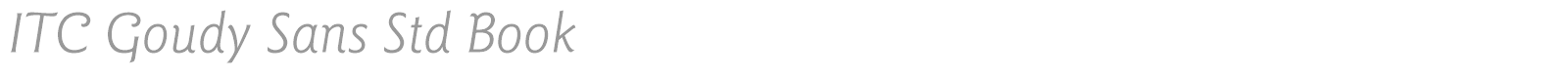 ITC Goudy Sans Std font preview