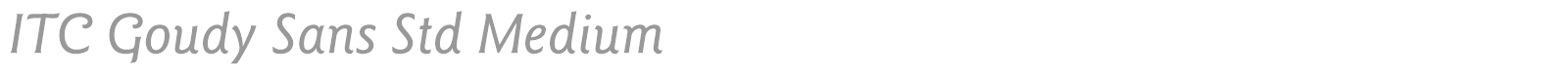 ITC Goudy Sans Std font preview
