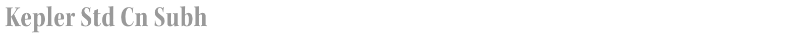 Kepler Std font preview