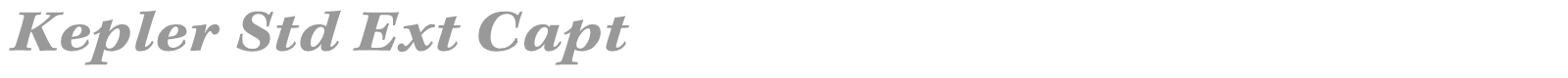Kepler Std font preview