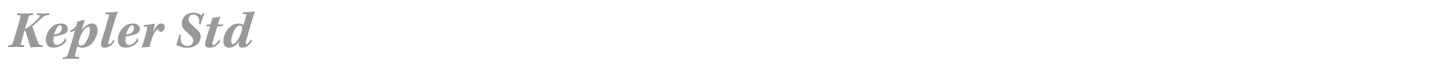 Kepler Std font preview