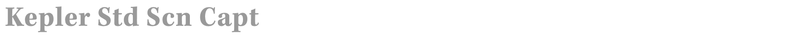 Kepler Std font preview