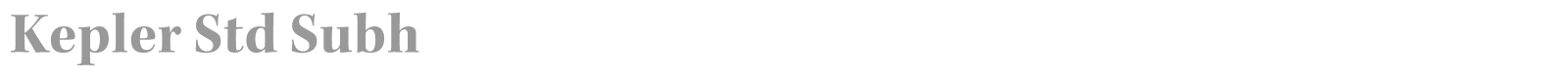Kepler Std font preview