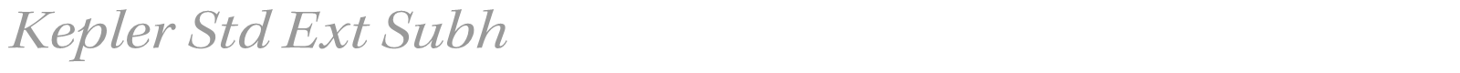 Kepler Std font preview