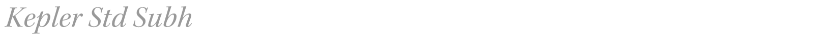Kepler Std font preview