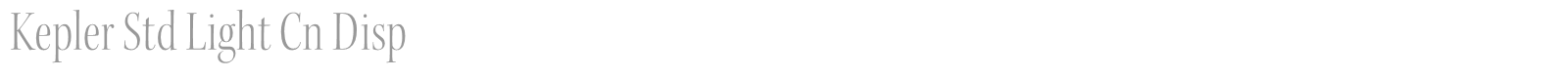 Kepler Std font preview