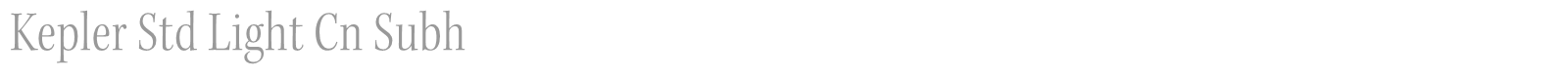 Kepler Std font preview