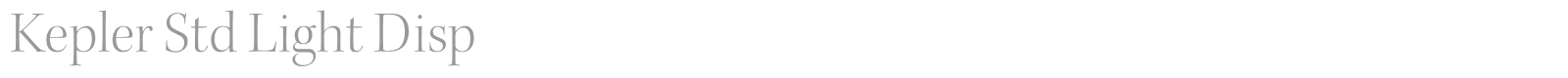 Kepler Std font preview