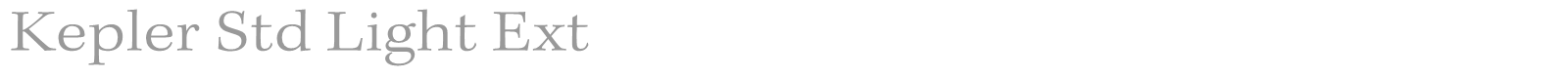 Kepler Std font preview