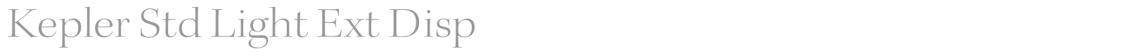 Kepler Std font preview