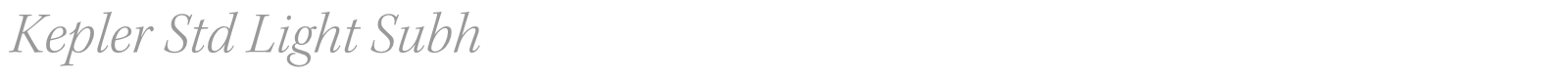 Kepler Std font preview