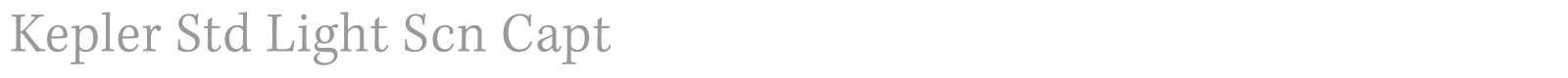 Kepler Std font preview