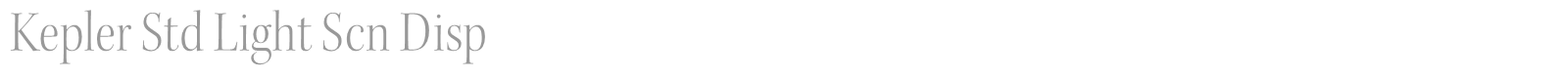 Kepler Std font preview