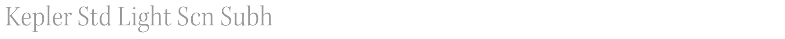 Kepler Std font preview