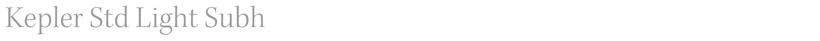 Kepler Std font preview