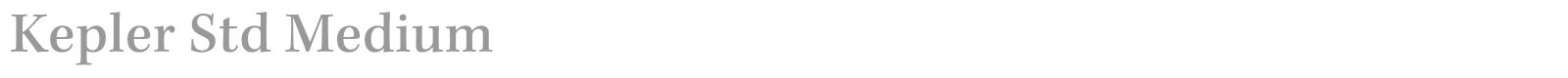 Kepler Std font preview