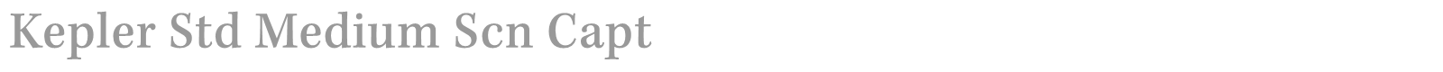 Kepler Std font preview
