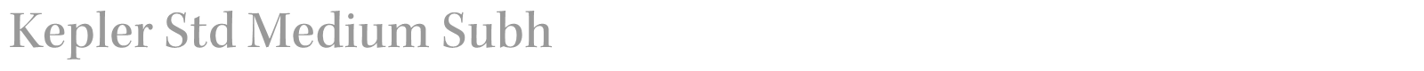 Kepler Std font preview