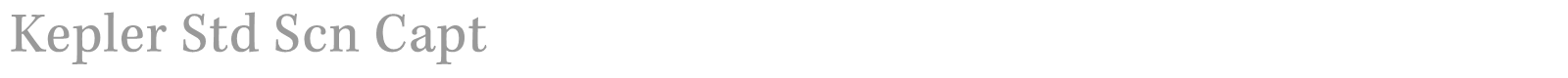 Kepler Std font preview