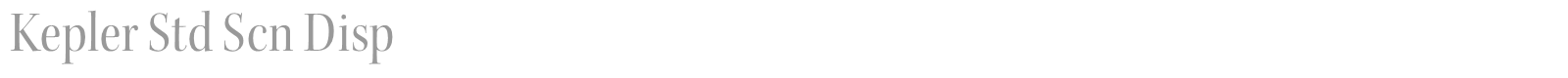 Kepler Std font preview